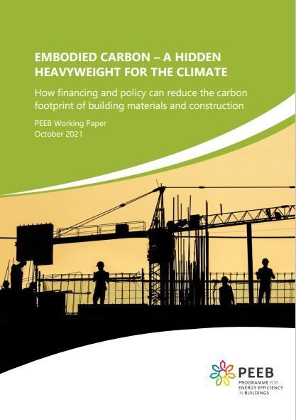 Report cover, with image of building under construction and tower crane in background