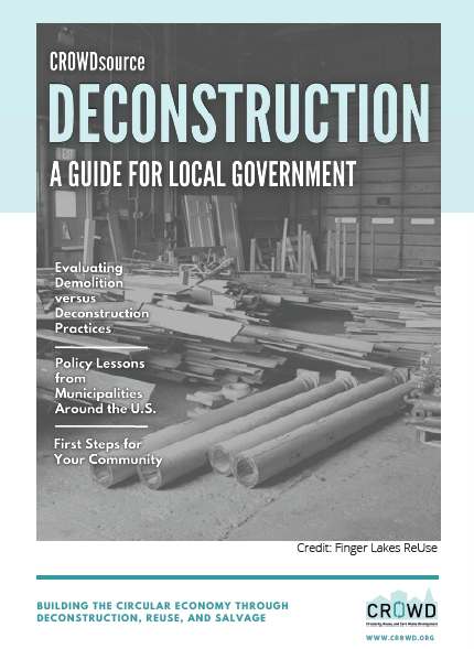 Deconstruction - a guide for local government