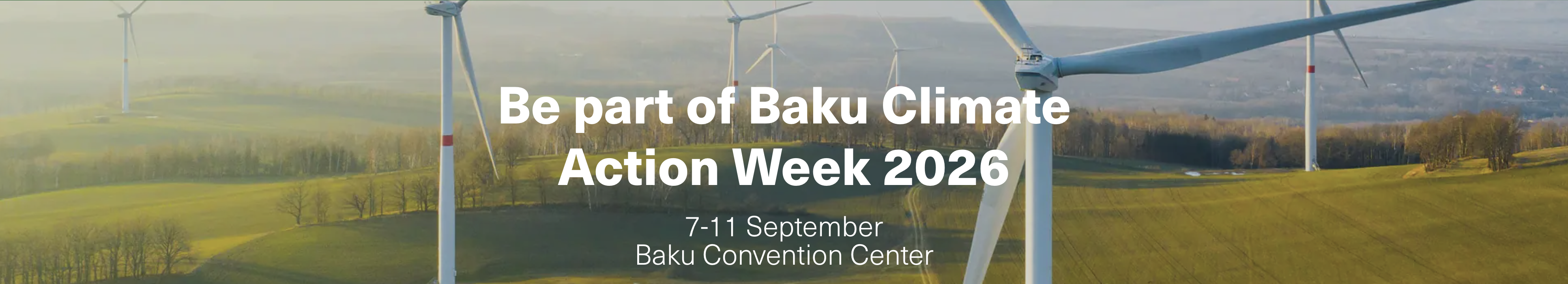 Baku Climate Action Week 2026 Banner